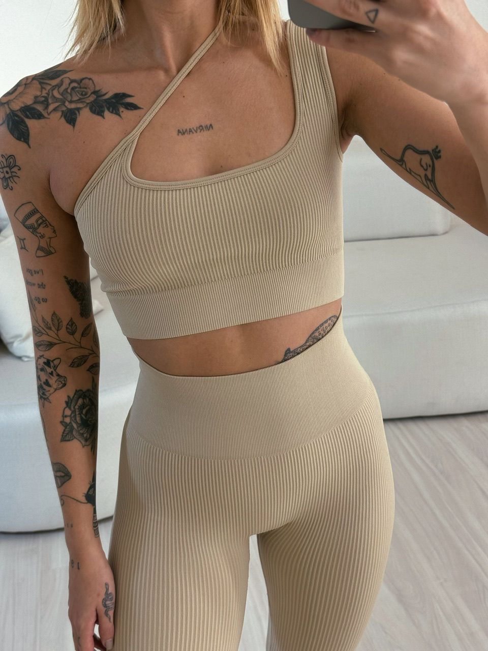 CONJUNTO GRAZIELA FITNESS CALÇA NUDE