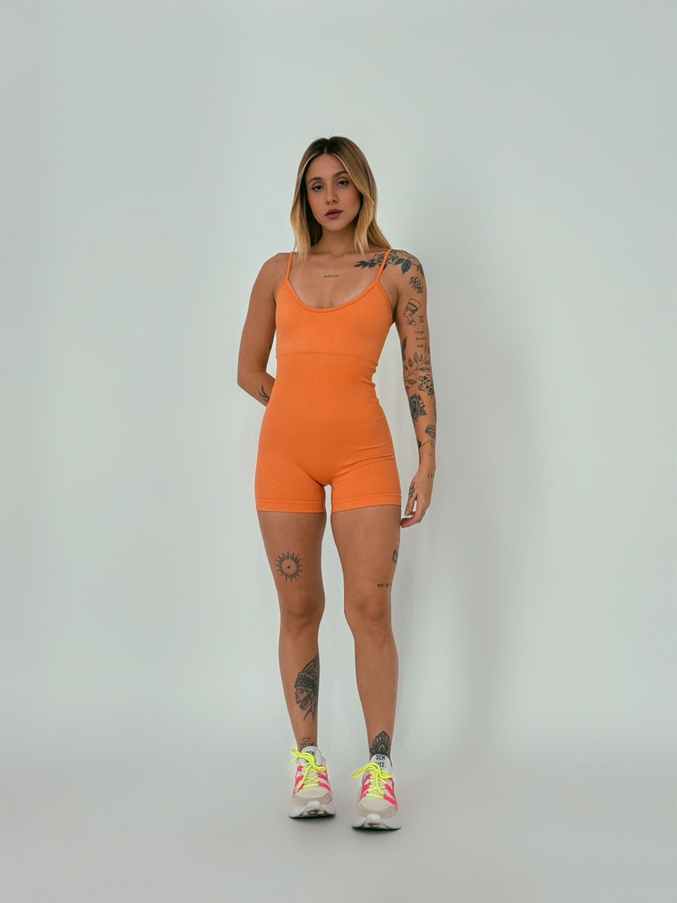 MACAQUINHO FIT RITA ALÇA LARANJA - 0054580068 - CAROLLA FERRARO