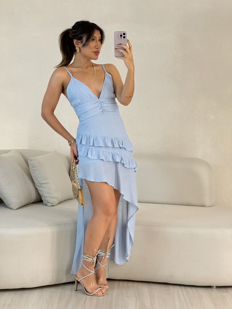 VESTIDO JÉSSICA BOHO BABY BLUE
