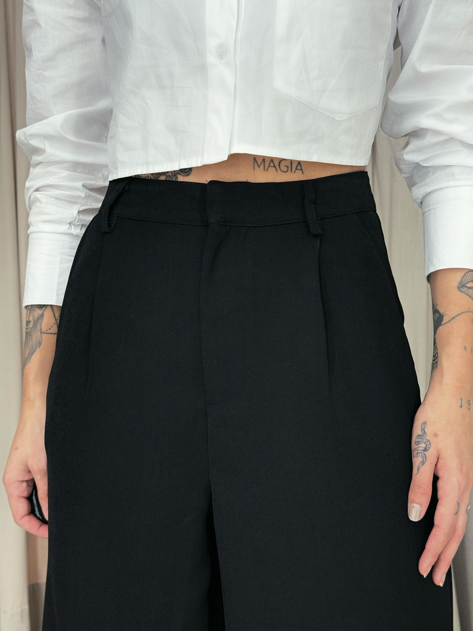 CALÇA ELIANA PANTALONA PRETA