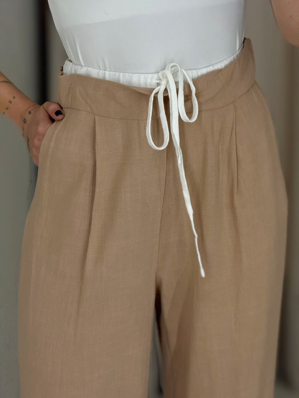 CALÇA MARIA FERNANDA PANTALONA NUDE