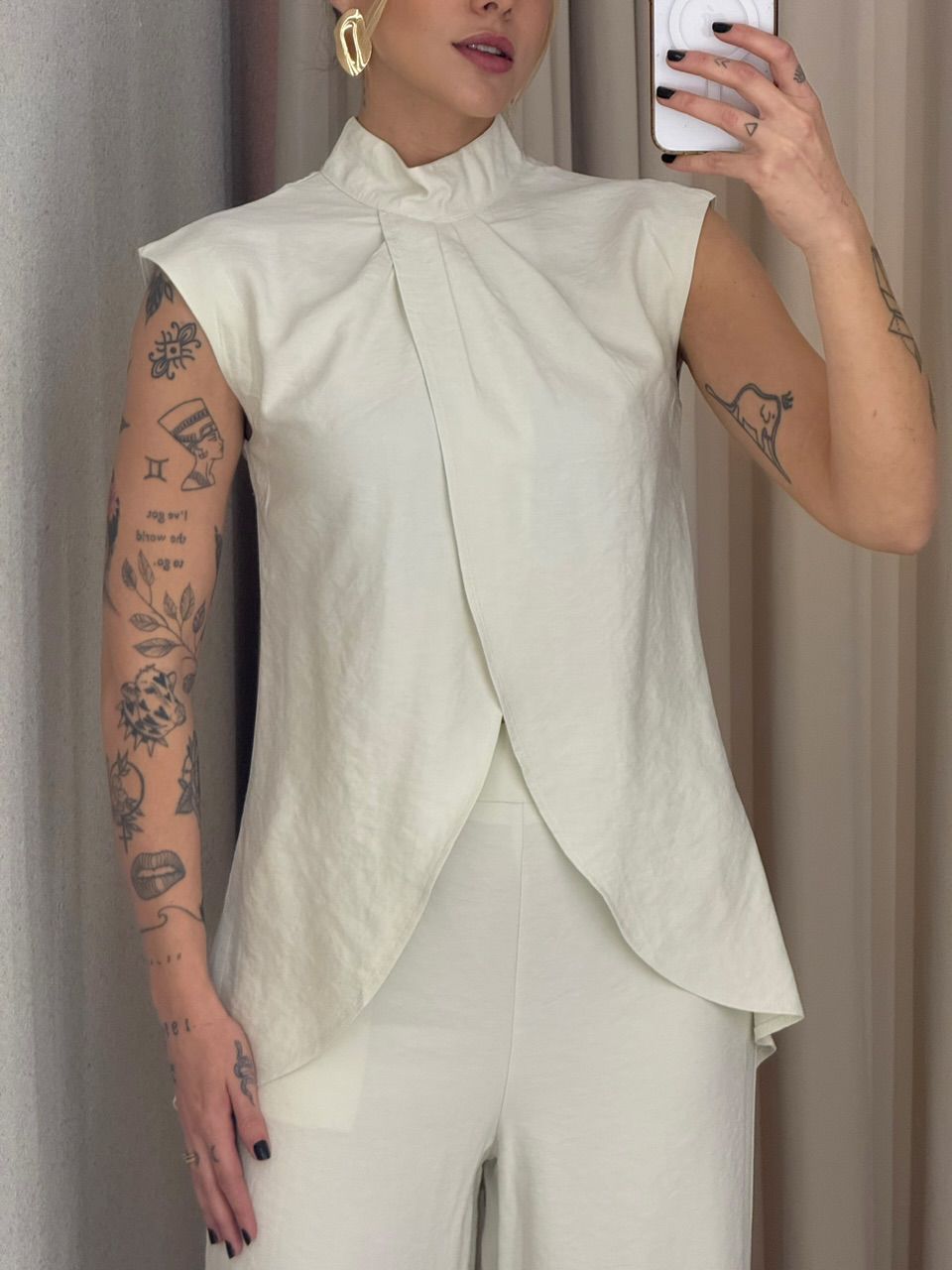 CONJUNTO KENIA CALÇA PANTALONA GELO