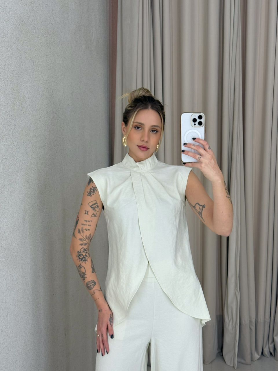 CONJUNTO KENIA CALÇA PANTALONA GELO