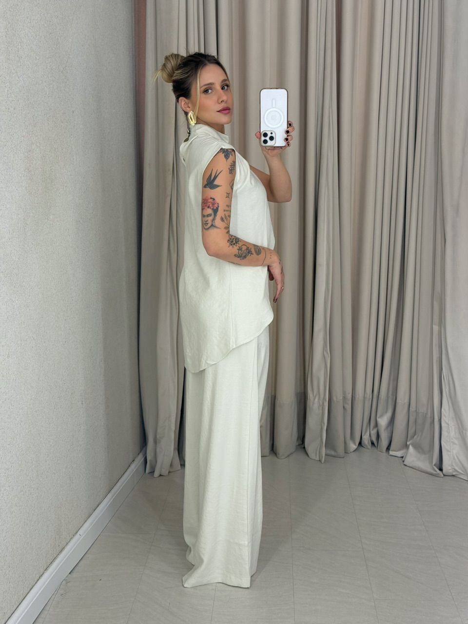 CONJUNTO KENIA CALÇA PANTALONA GELO