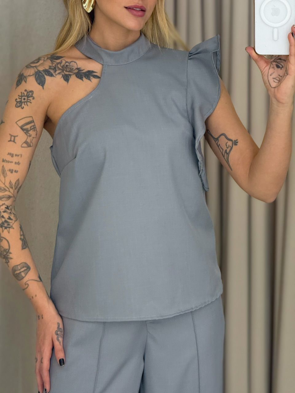CONJUNTO MARISA CALÇA CINZA