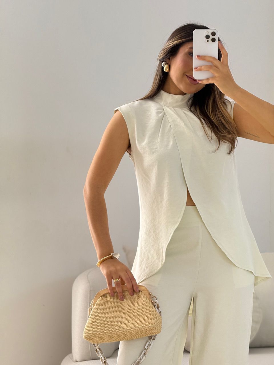 CONJUNTO KENIA CALÇA PANTALONA GELO
