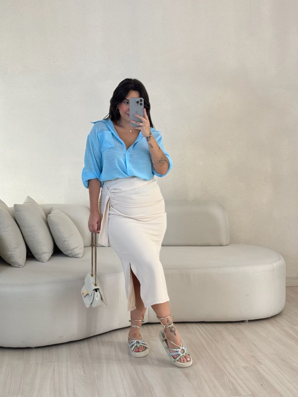 CAMISA VITÓRIA LISA OVER AZUL