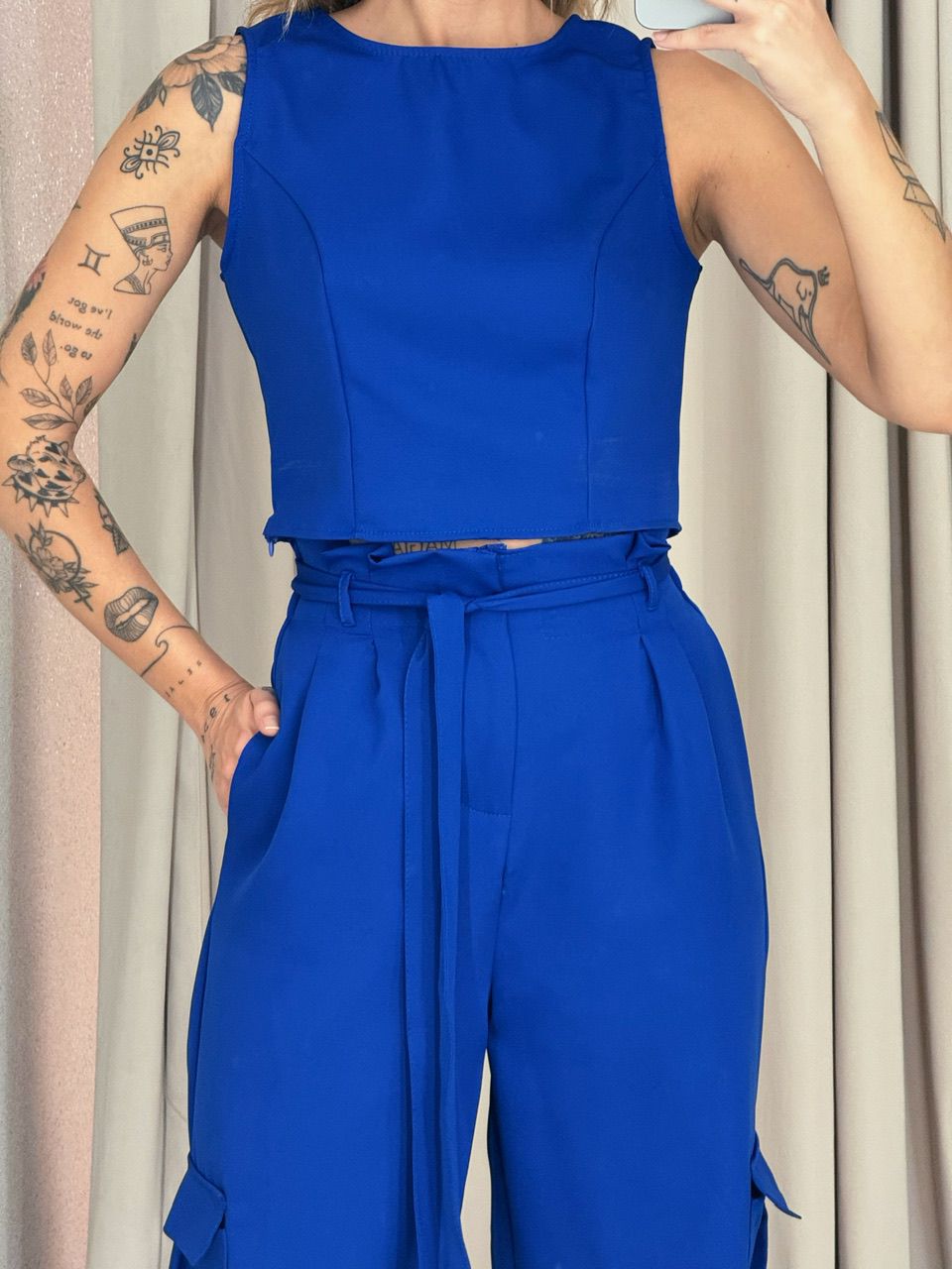 CONJUNTO ANTONIETA CALÇA AZUL