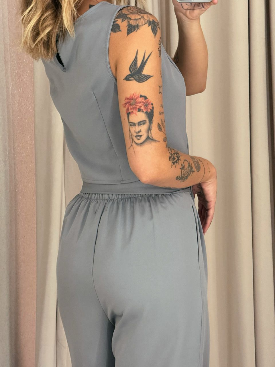 CONJUNTO ANTONIETA CALÇA CINZA