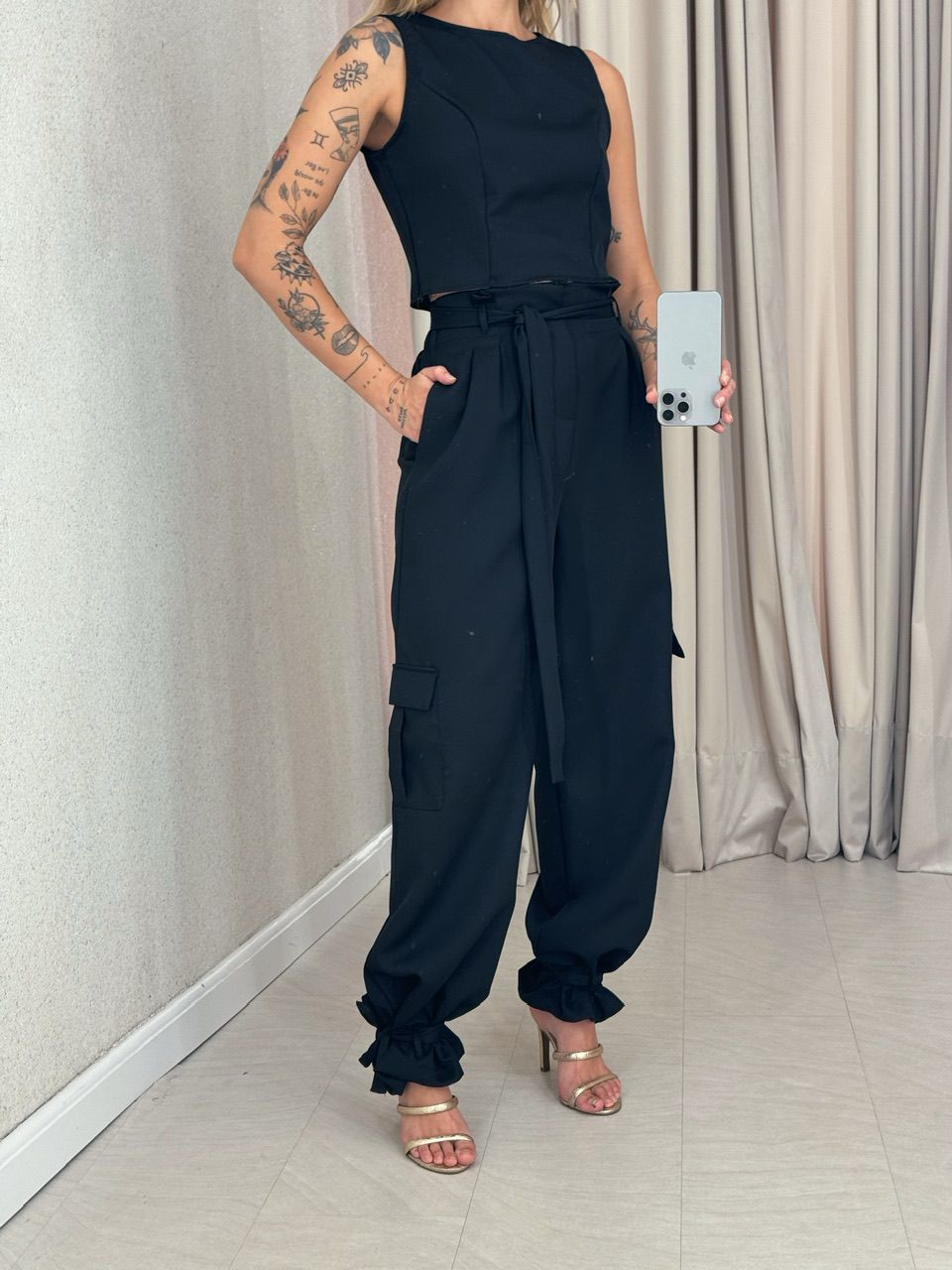 CONJUNTO ANTONIETA CALÇA PRETO