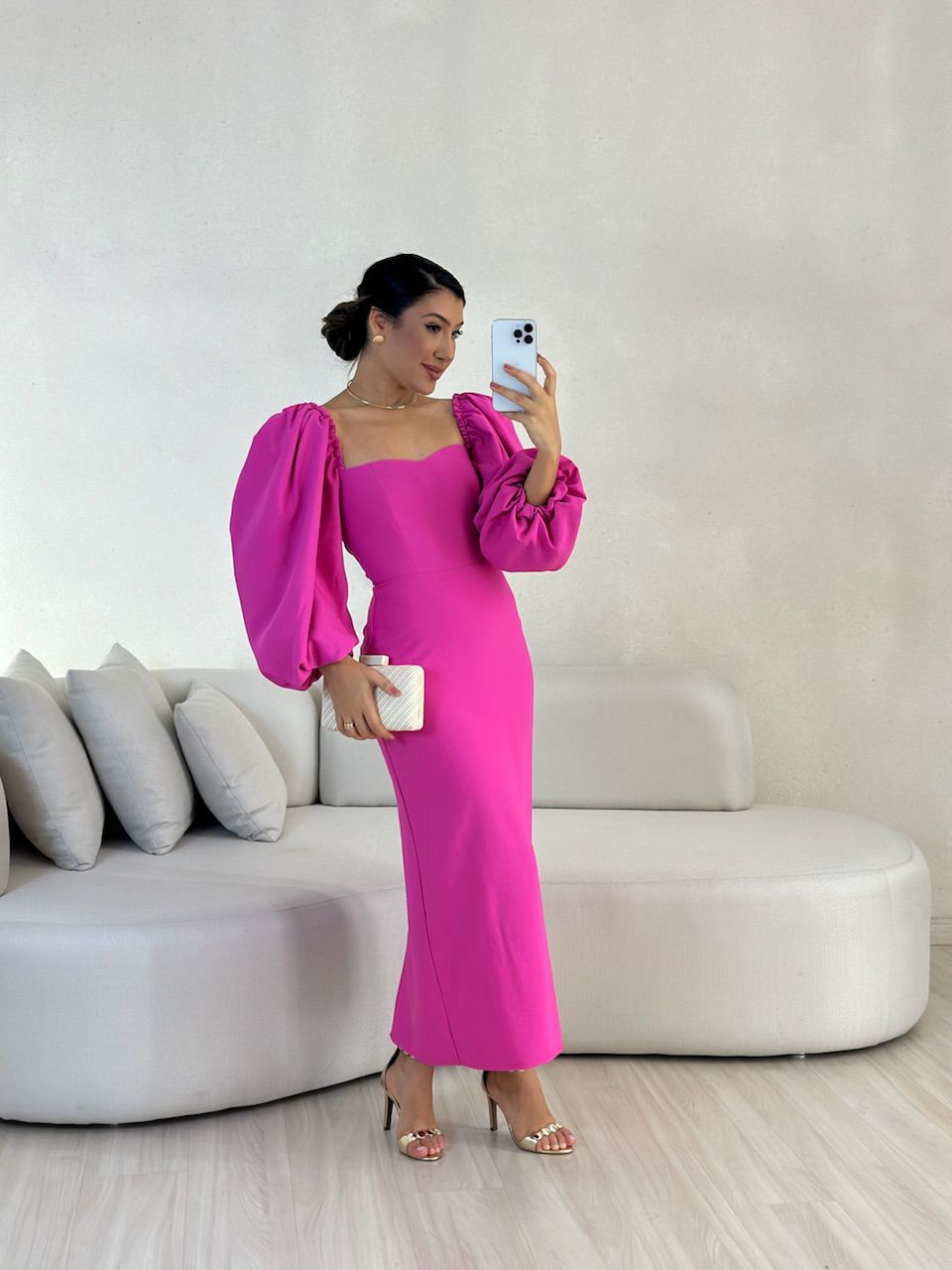 VESTIDO CF CHARLOTTE Pink - 0056580037 - CAROLLA FERRARO
