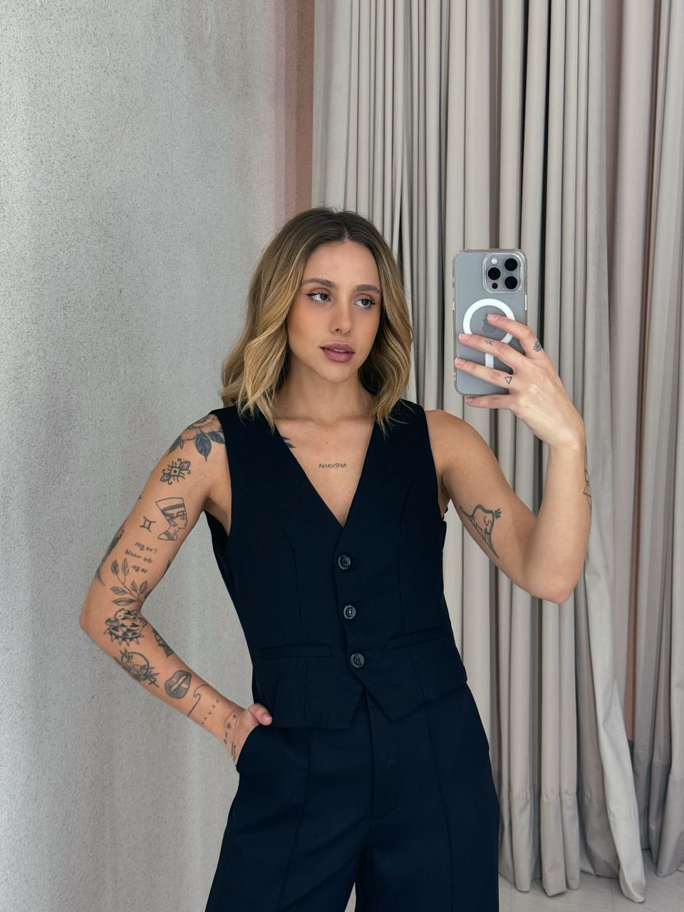 CONJUNTO ANA LUIZA COLETE PRETO