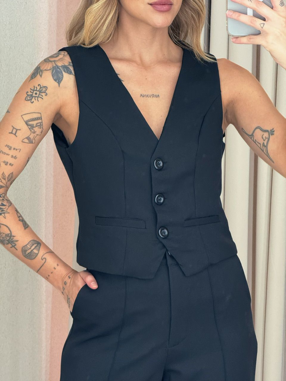 CONJUNTO ANA LUIZA COLETE PRETO