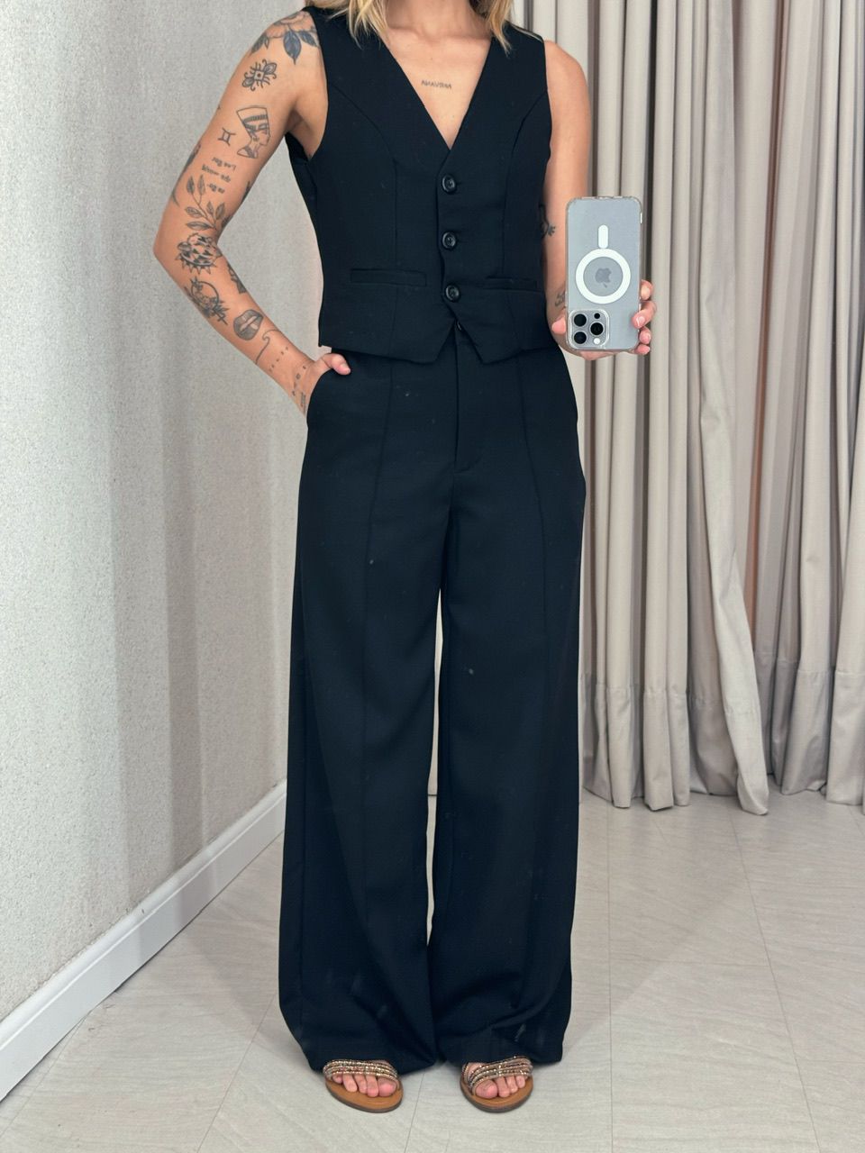 CONJUNTO ANA LUIZA COLETE PRETO