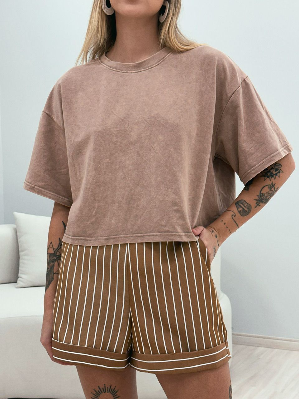 T-SHIRT BÁSICA LISA NUDE