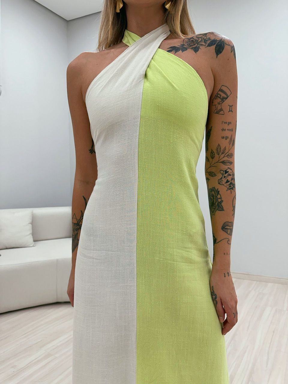 VESTIDO PAOLA DUAS CORES LIMA
