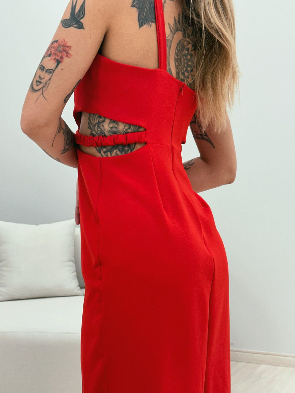 VESTIDO VIVIAN MIDI VERMELHO