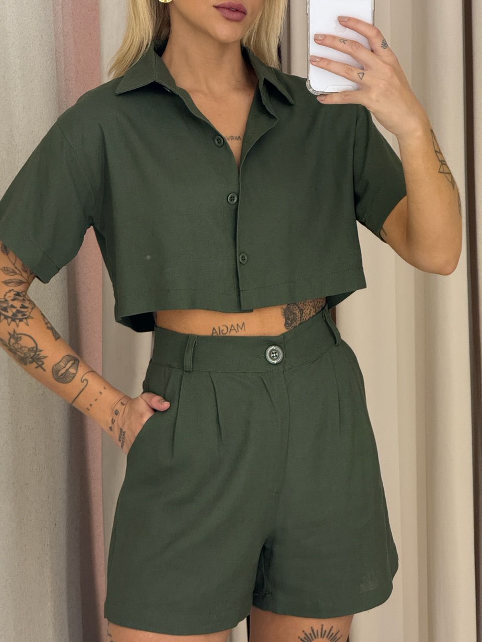 CONJUNTO MELODY SHORT VERDE