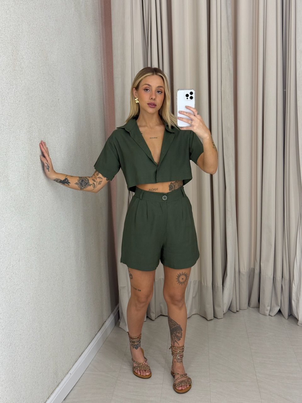 CONJUNTO MELODY SHORT VERDE
