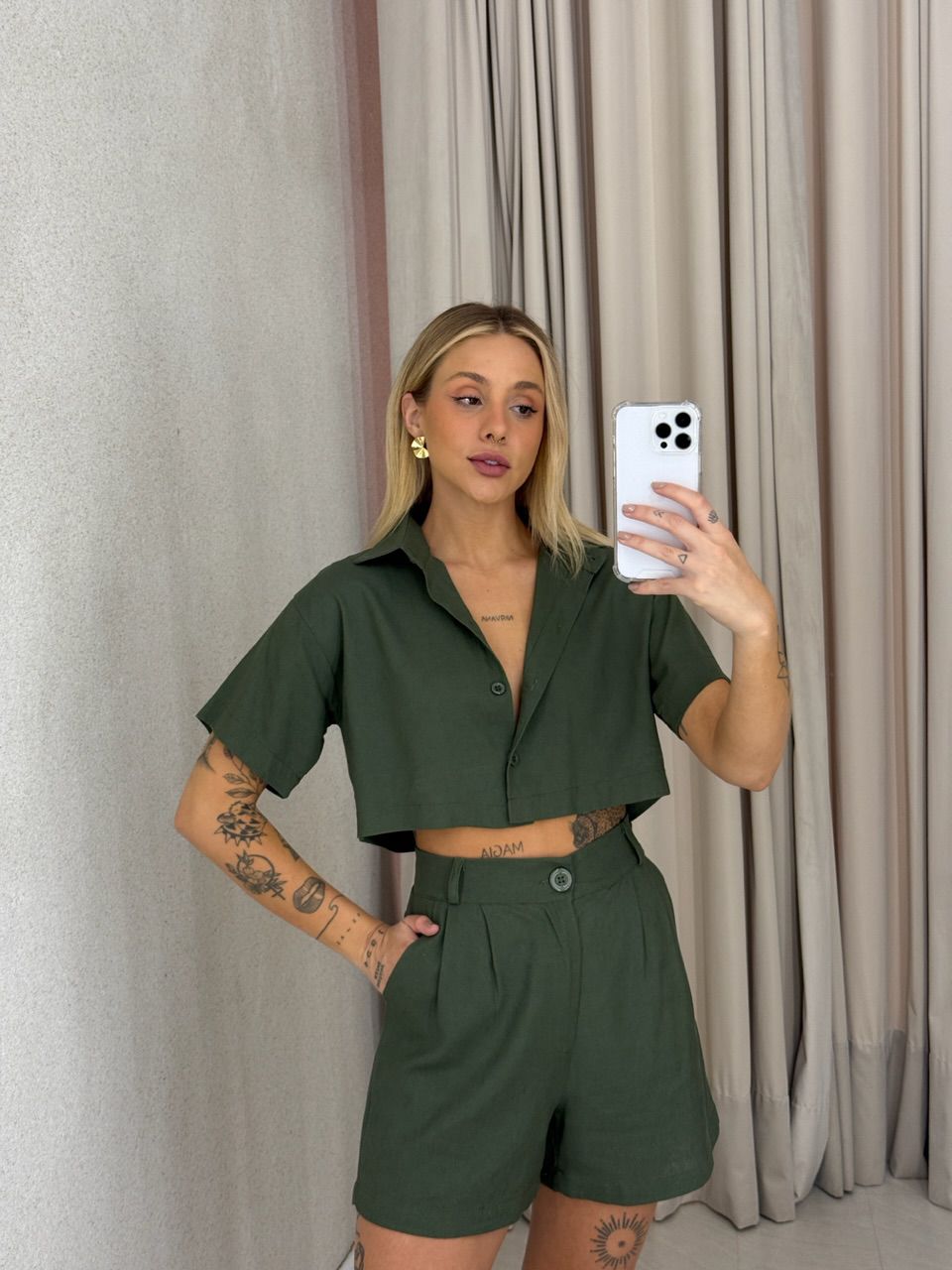 CONJUNTO MELODY SHORT VERDE