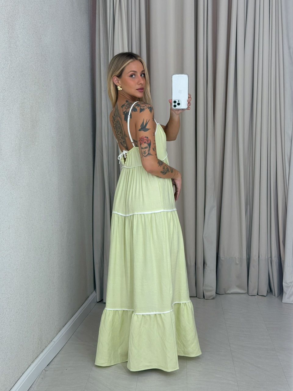 VESTIDO ANA CAROLINA ALÇA LIMA