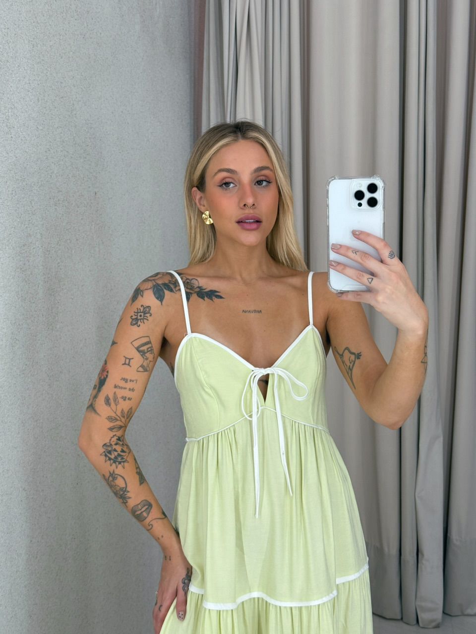 VESTIDO ANA CAROLINA ALÇA LIMA