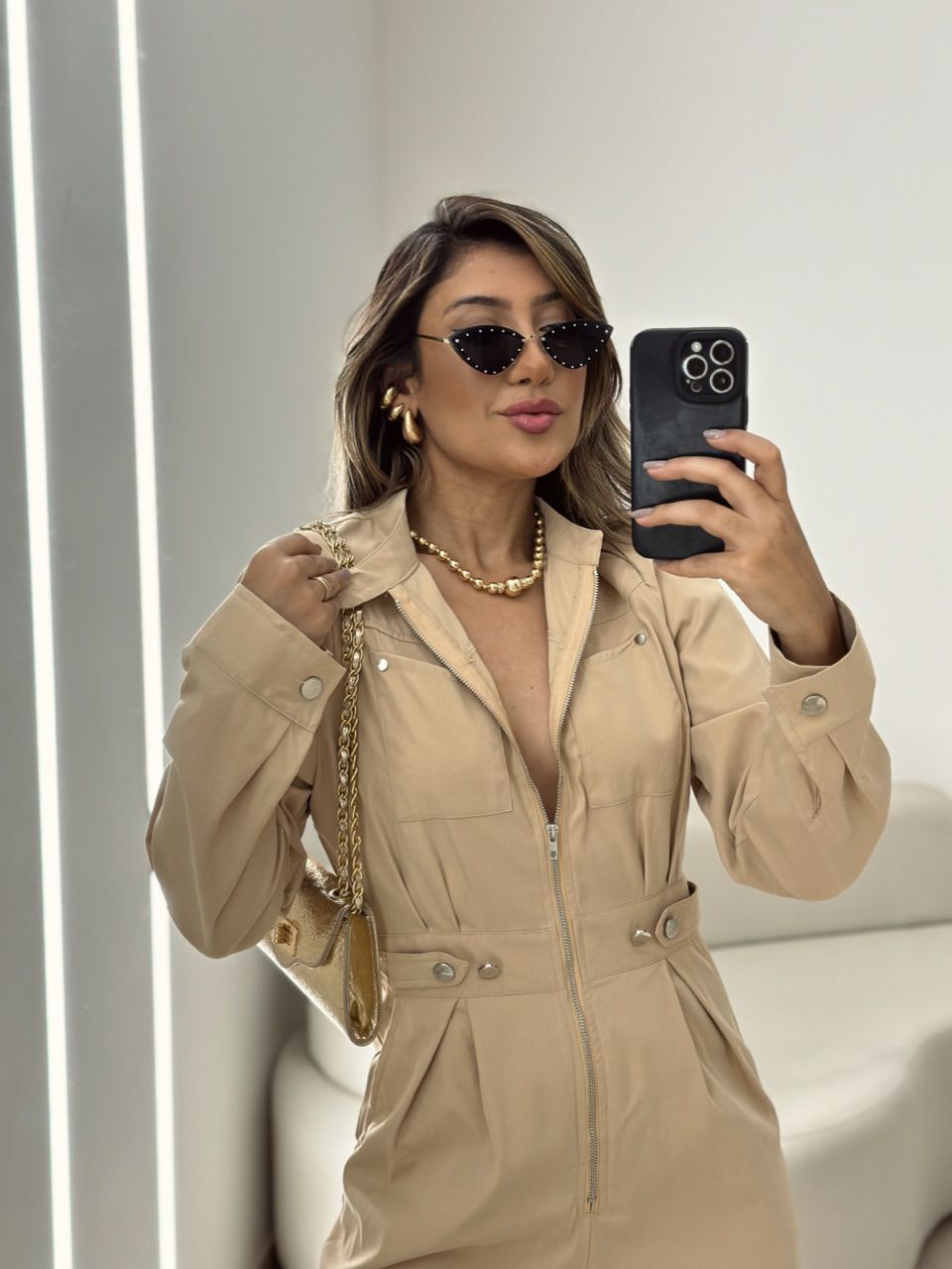 MACACÃO RENATA ZÍPER NUDE