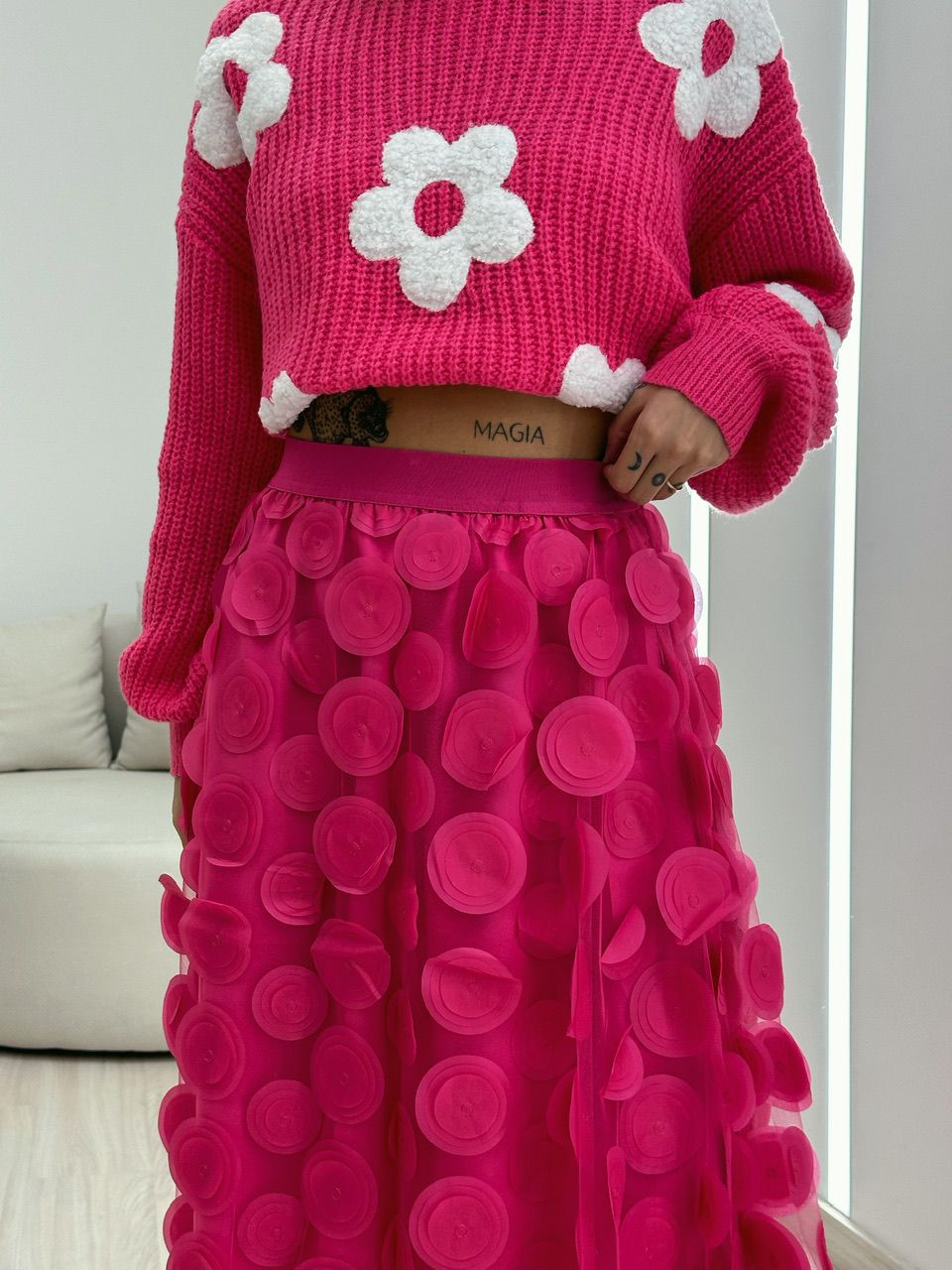 SAIA CHIARA MIDI PINK