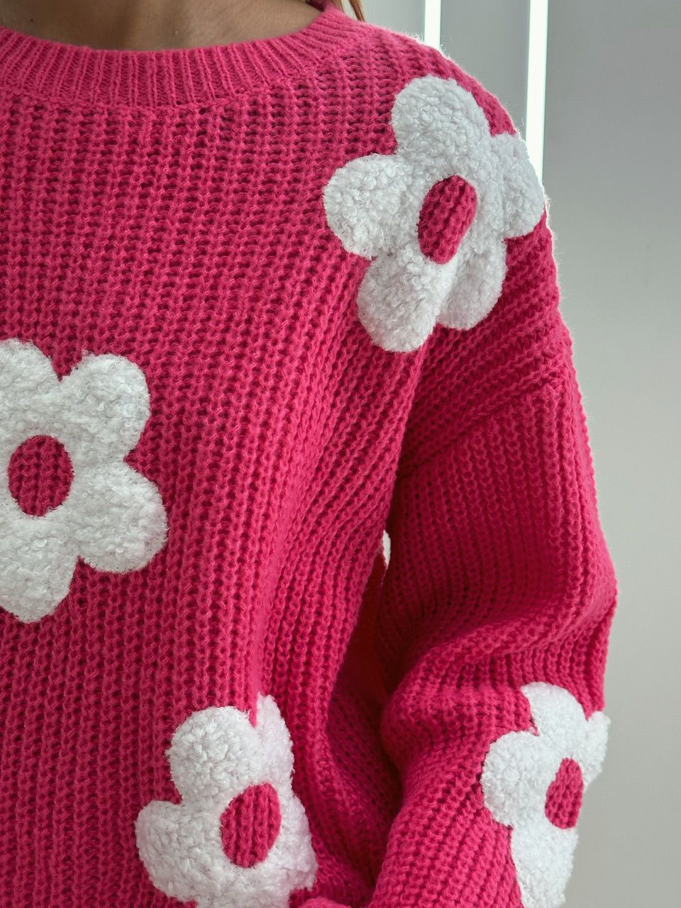 TRICOT ANA FLORES PINK