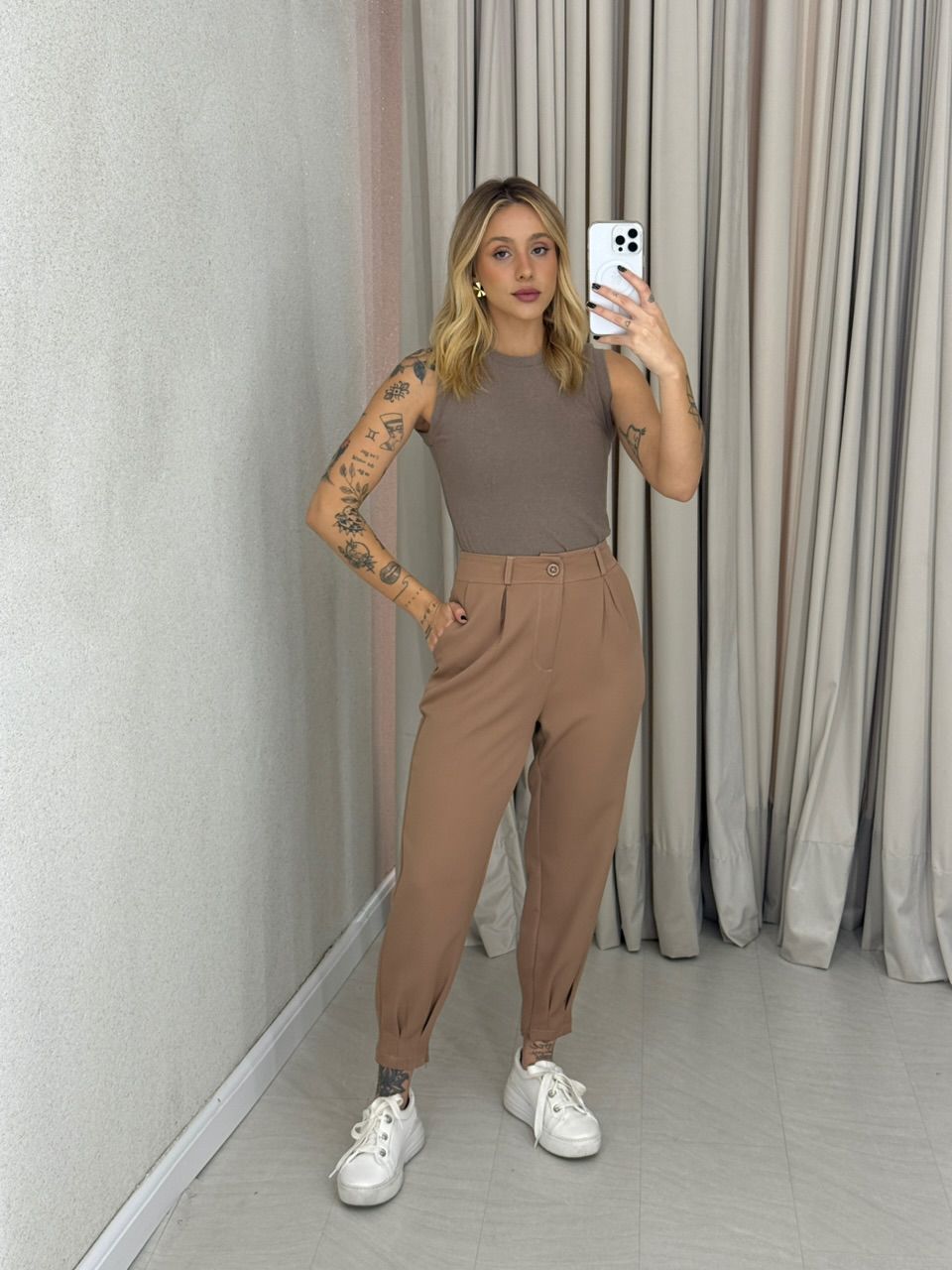 CALÇA SABRINA CENOURA NUDE