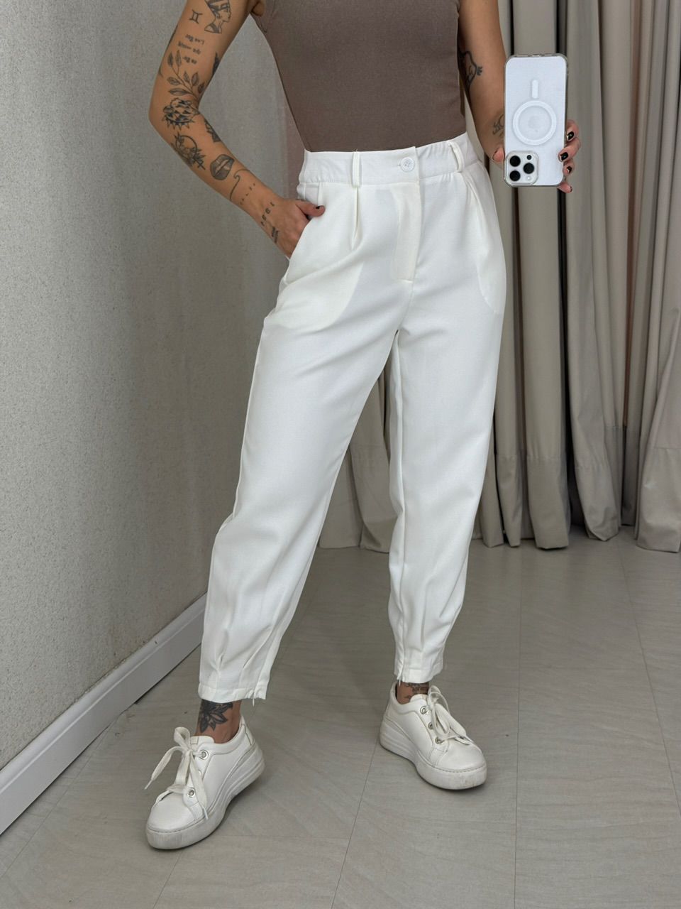 CALÇA SABRINA CENOURA OFF - 0062680048 - CAROLLA FERRARO