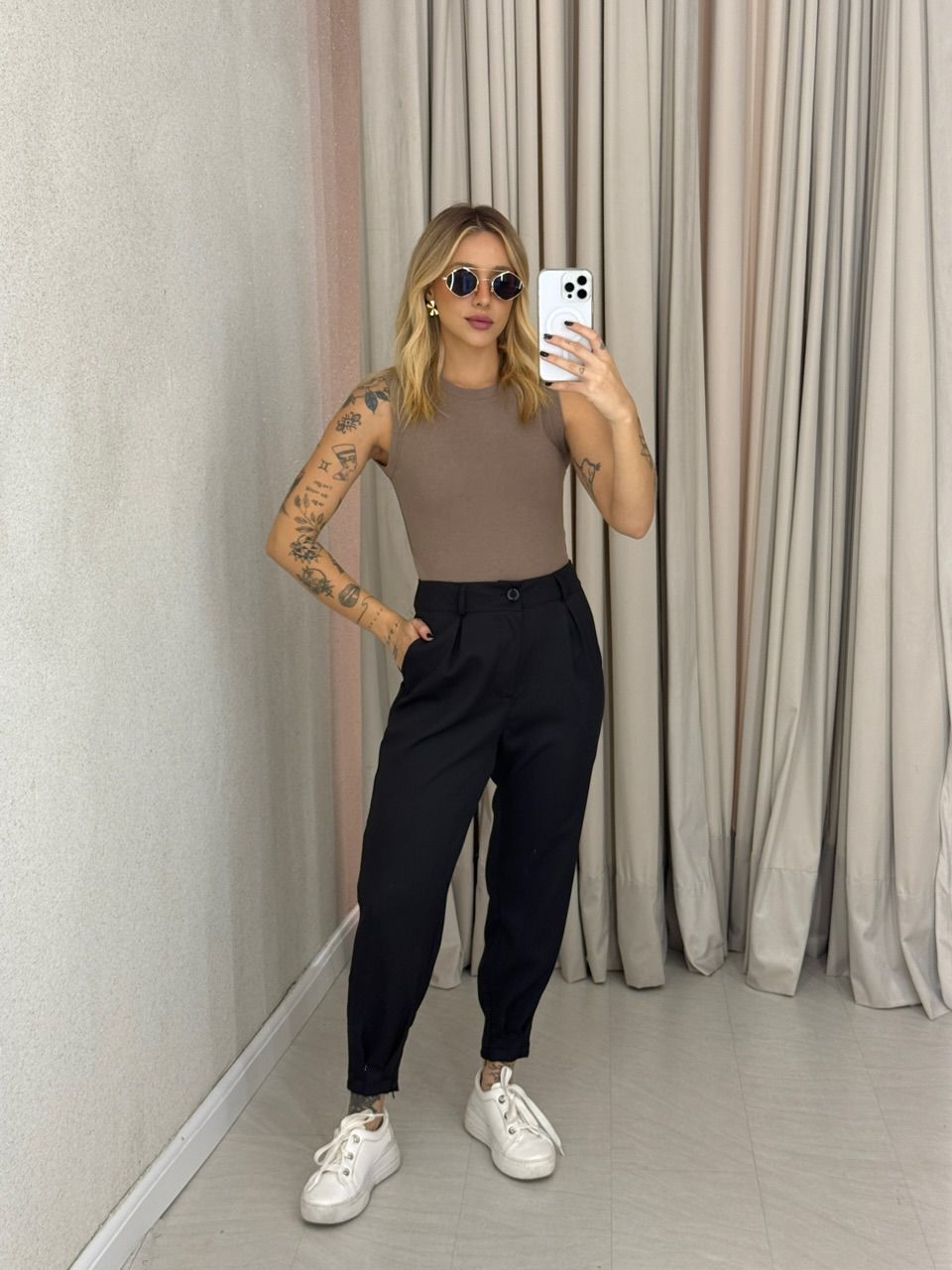 CALÇA SABRINA CENOURA PRETA