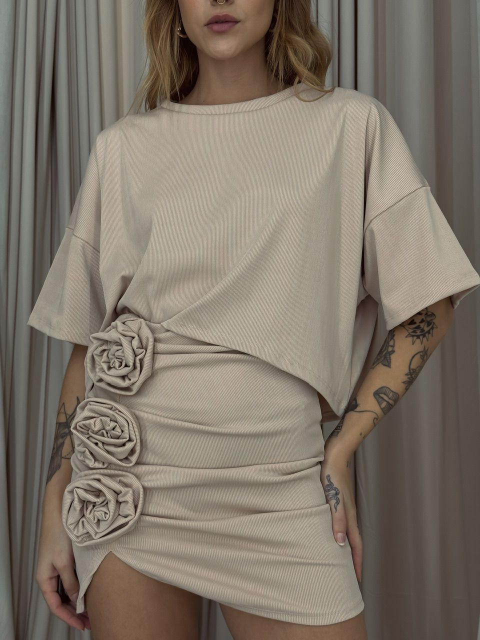 CONJUNTO BÁRBARA FLOR MARFIM