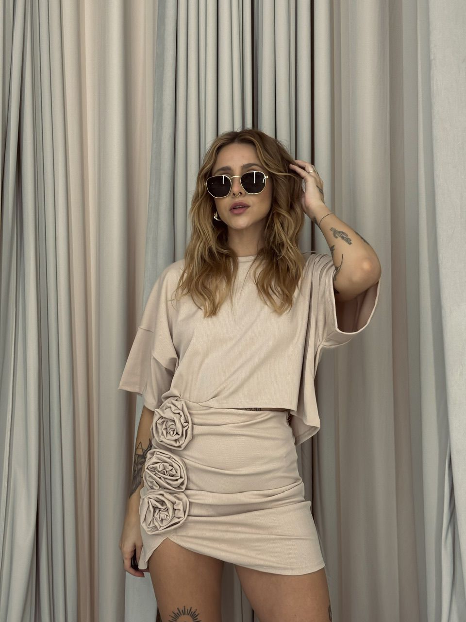 CONJUNTO BÁRBARA FLOR MARFIM