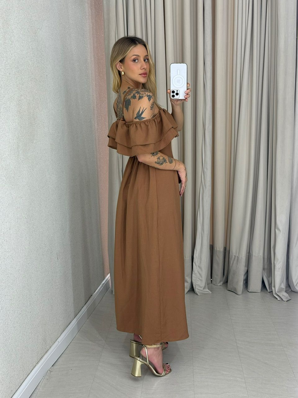 VESTIDO GIORGIA ALÇA NUDE