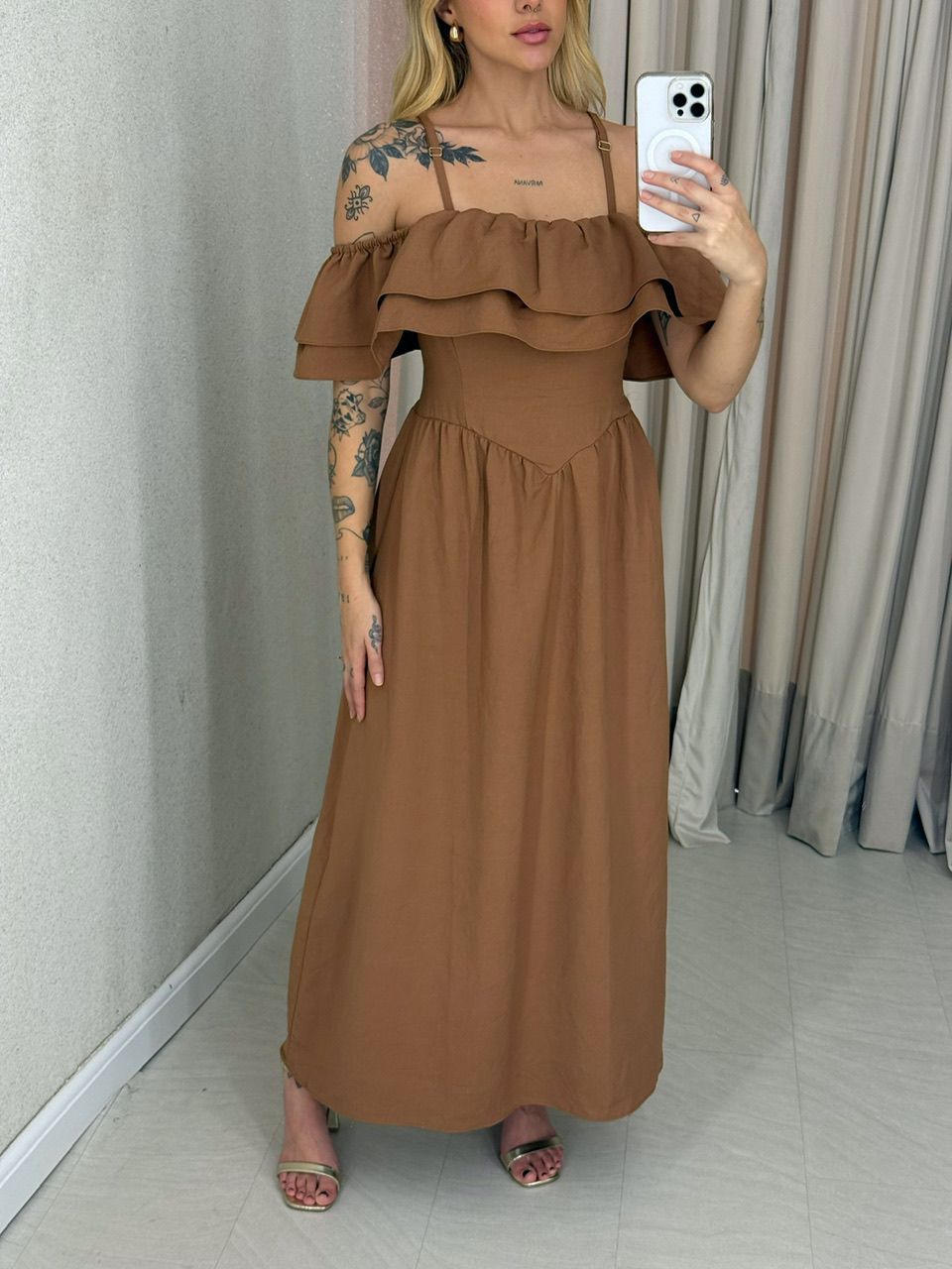 VESTIDO GIORGIA ALÇA NUDE