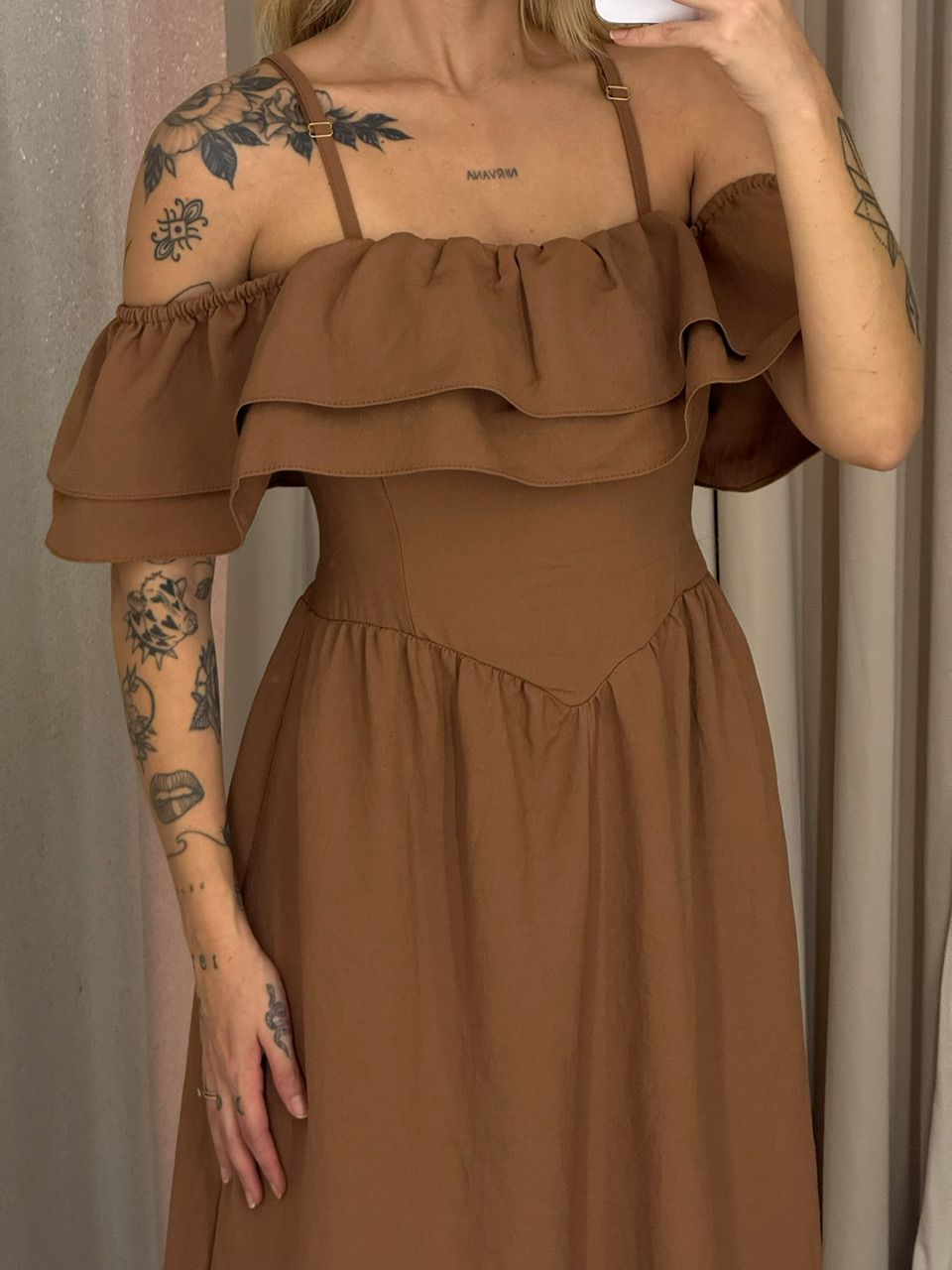 VESTIDO GIORGIA ALÇA NUDE