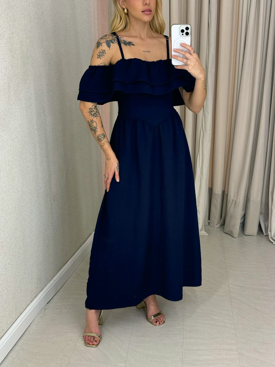 VESTIDO GIORGIA ALÇA MARINHO