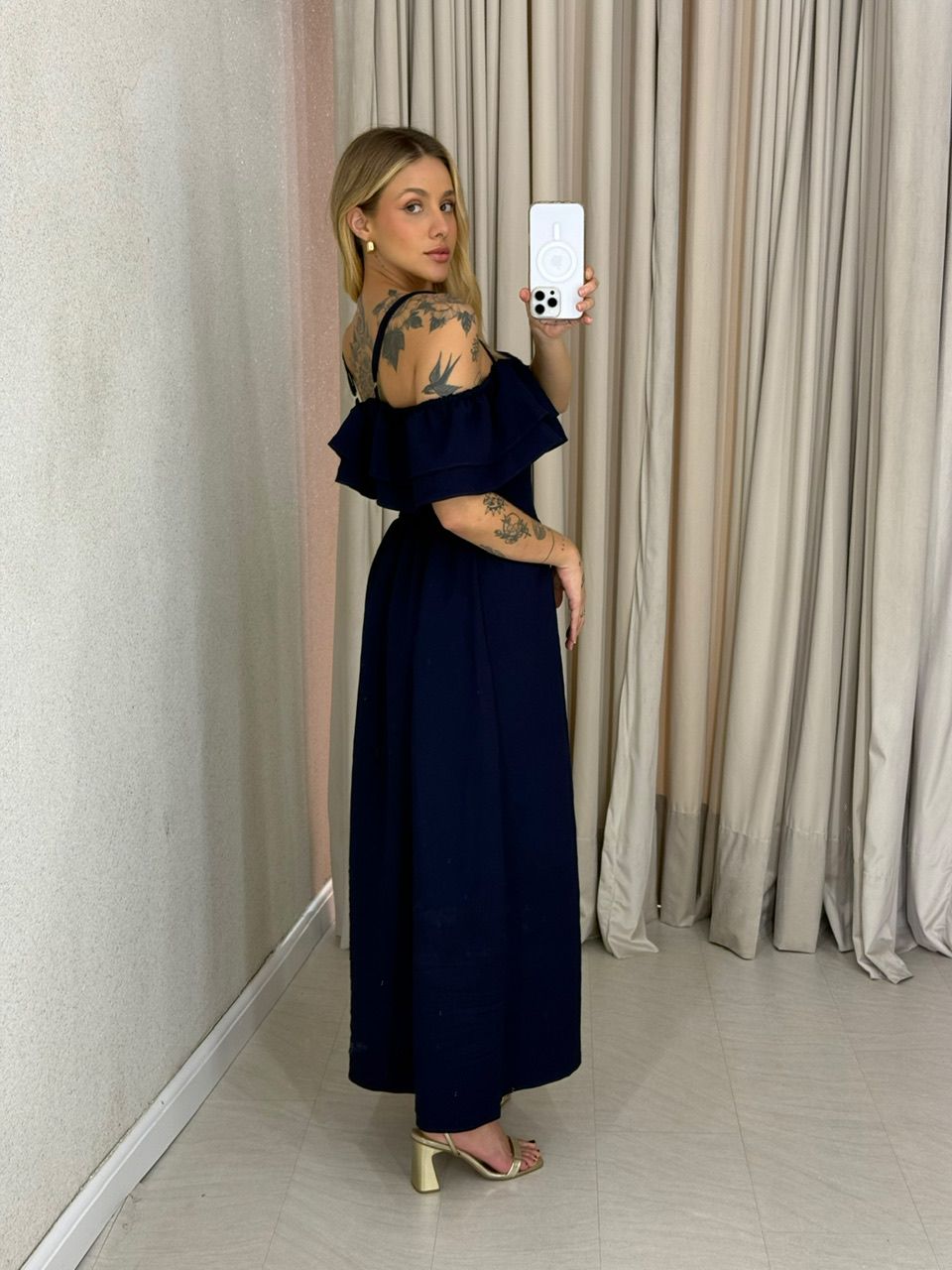 VESTIDO GIORGIA ALÇA MARINHO