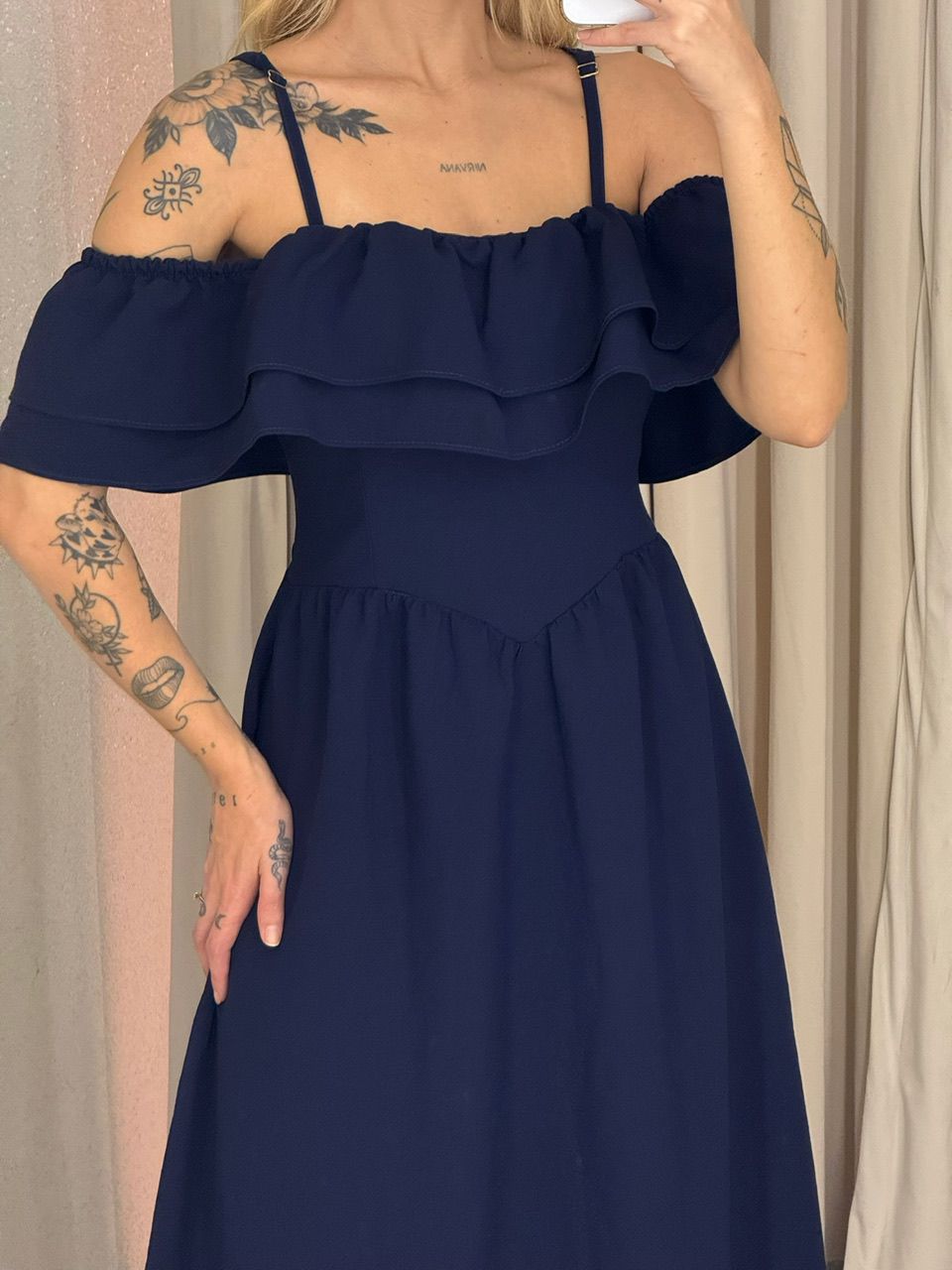 VESTIDO GIORGIA ALÇA MARINHO