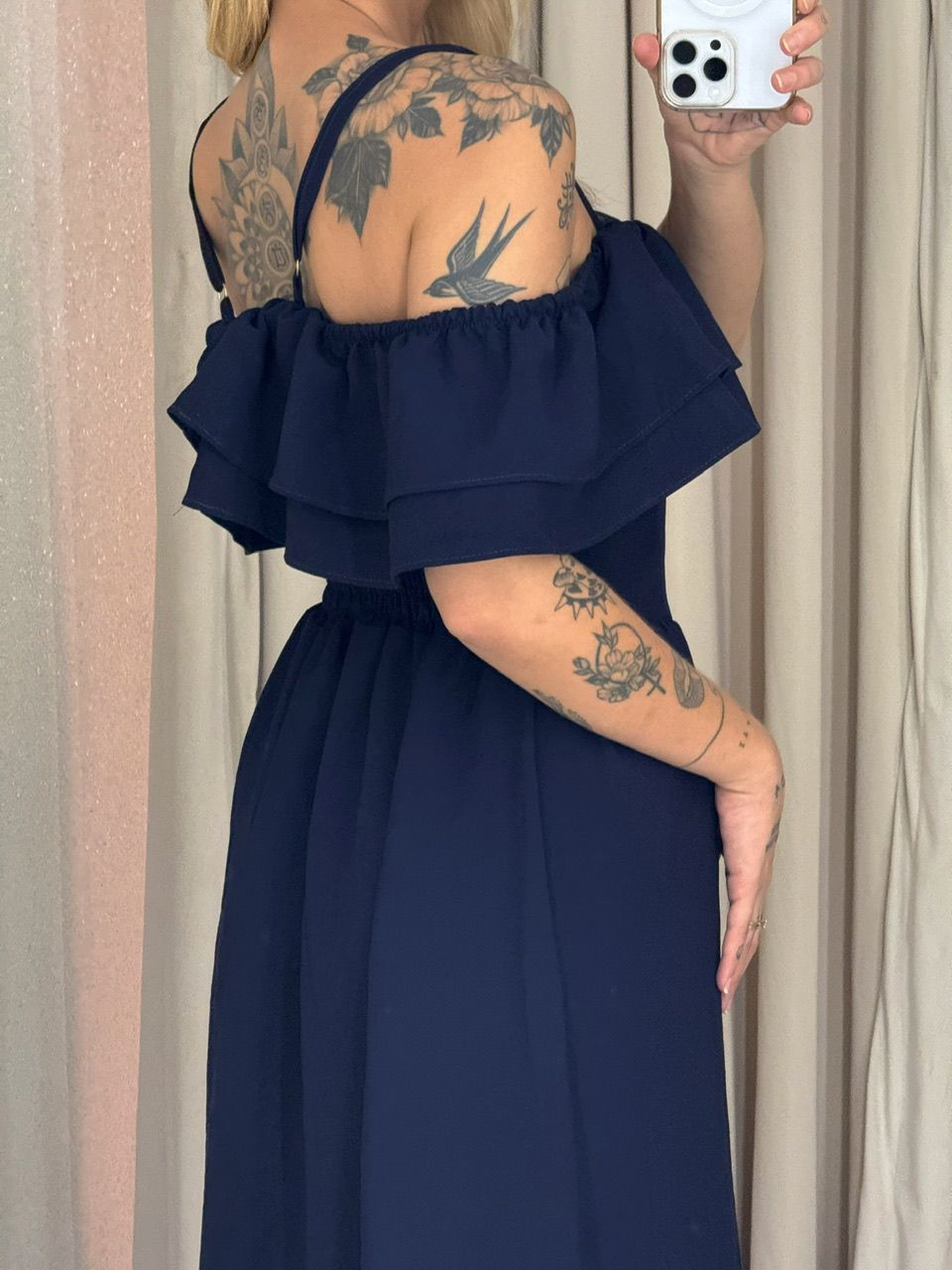 VESTIDO GIORGIA ALÇA MARINHO