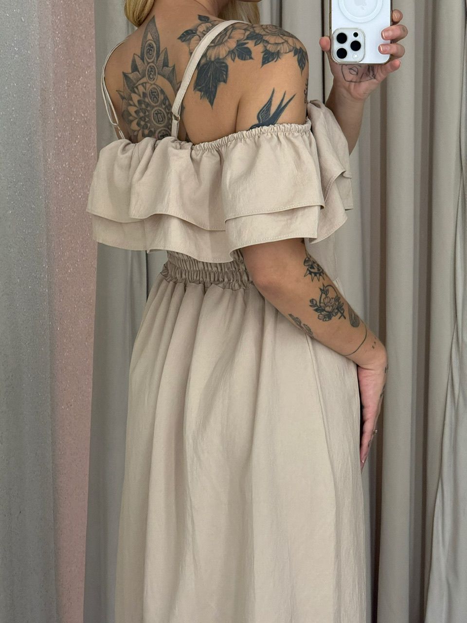 VESTIDO GIORGIA ALÇA AREIA
