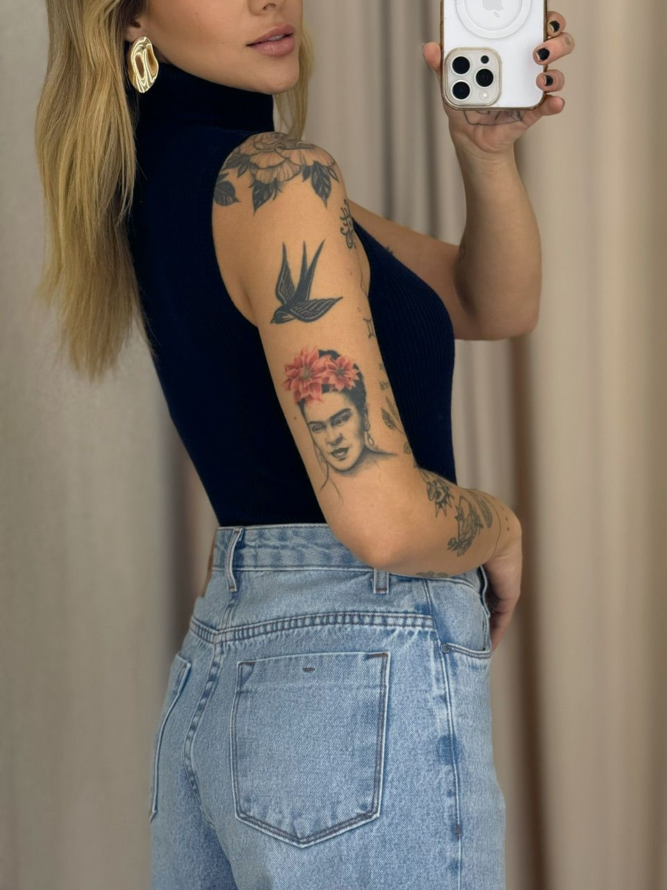 BLUSA ANA TEREZA GOLA MARINHO