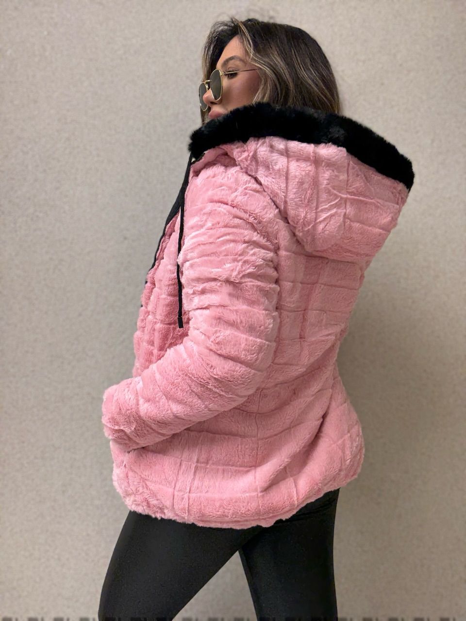  PUFFER FERNANDA ALONGADA PRETA