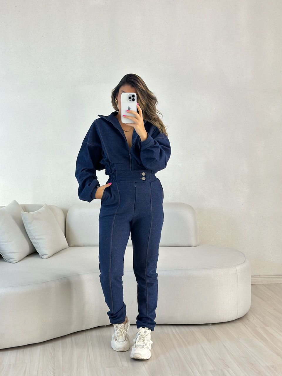 CALÇA JOGGER CF MOLETINHO JEANS ESCURO