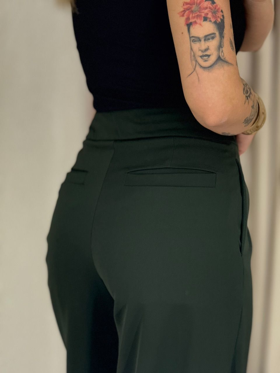 CALÇA BIA PANTALONA VERDE MILITAR
