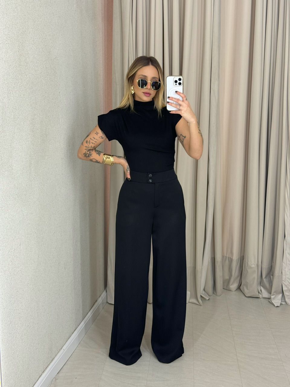 CALÇA BIA PANTALONA PRETA