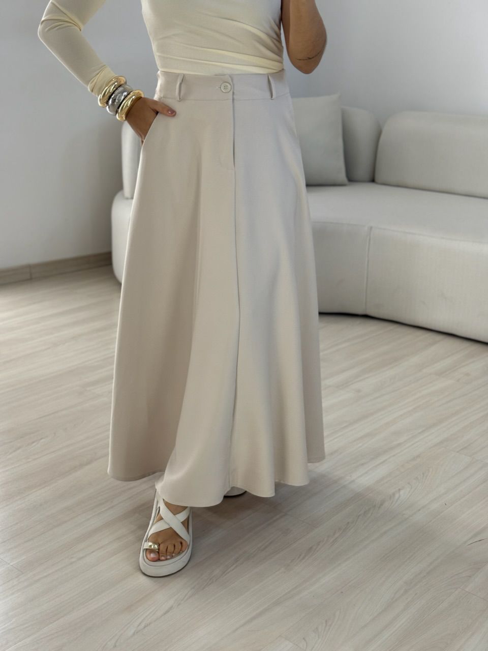 SAIA JADE LONGUETE Marfim - 0066770056 - CAROLLA FERRARO