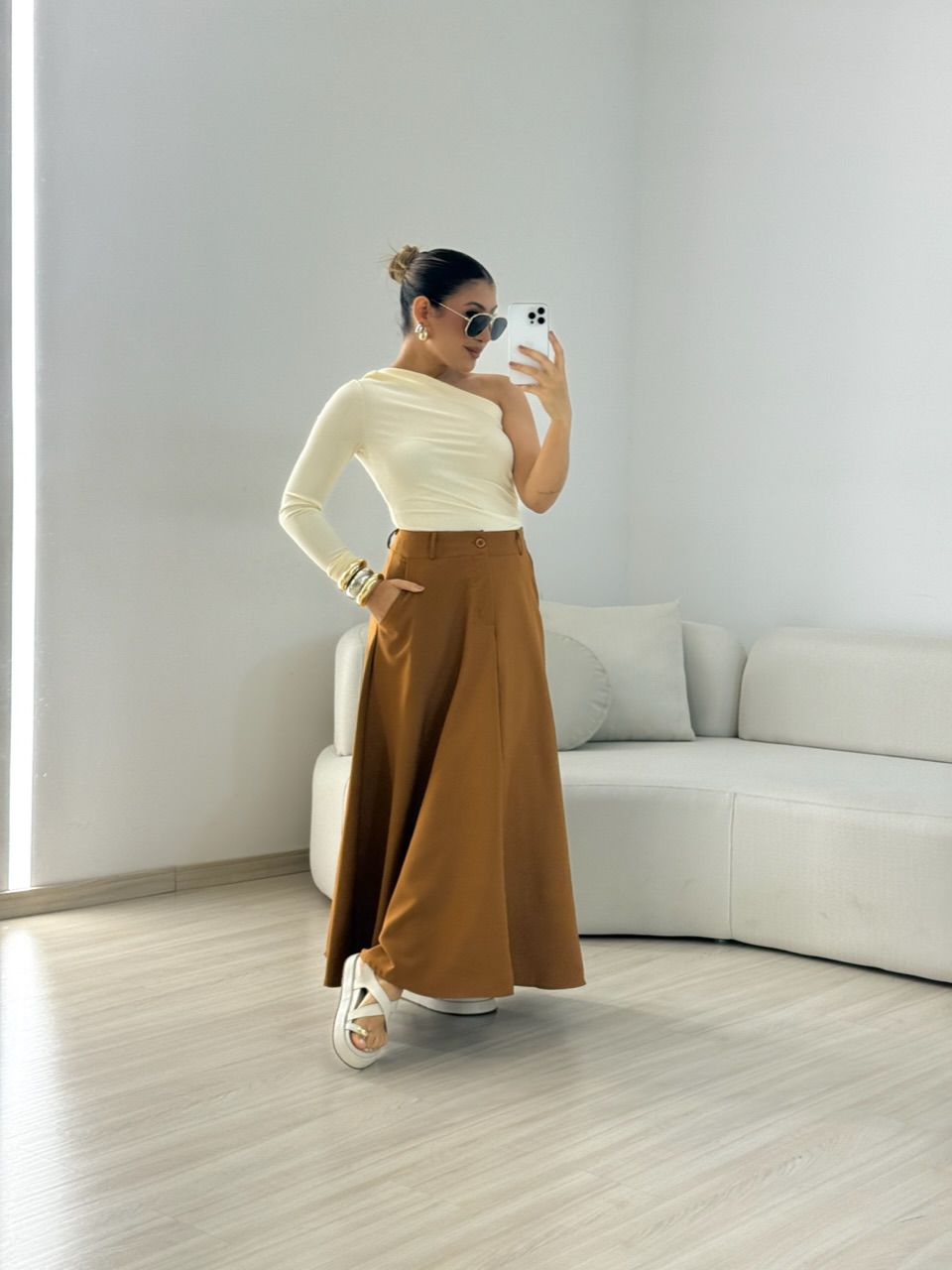 SAIA JADE LONGUETE Caramelo