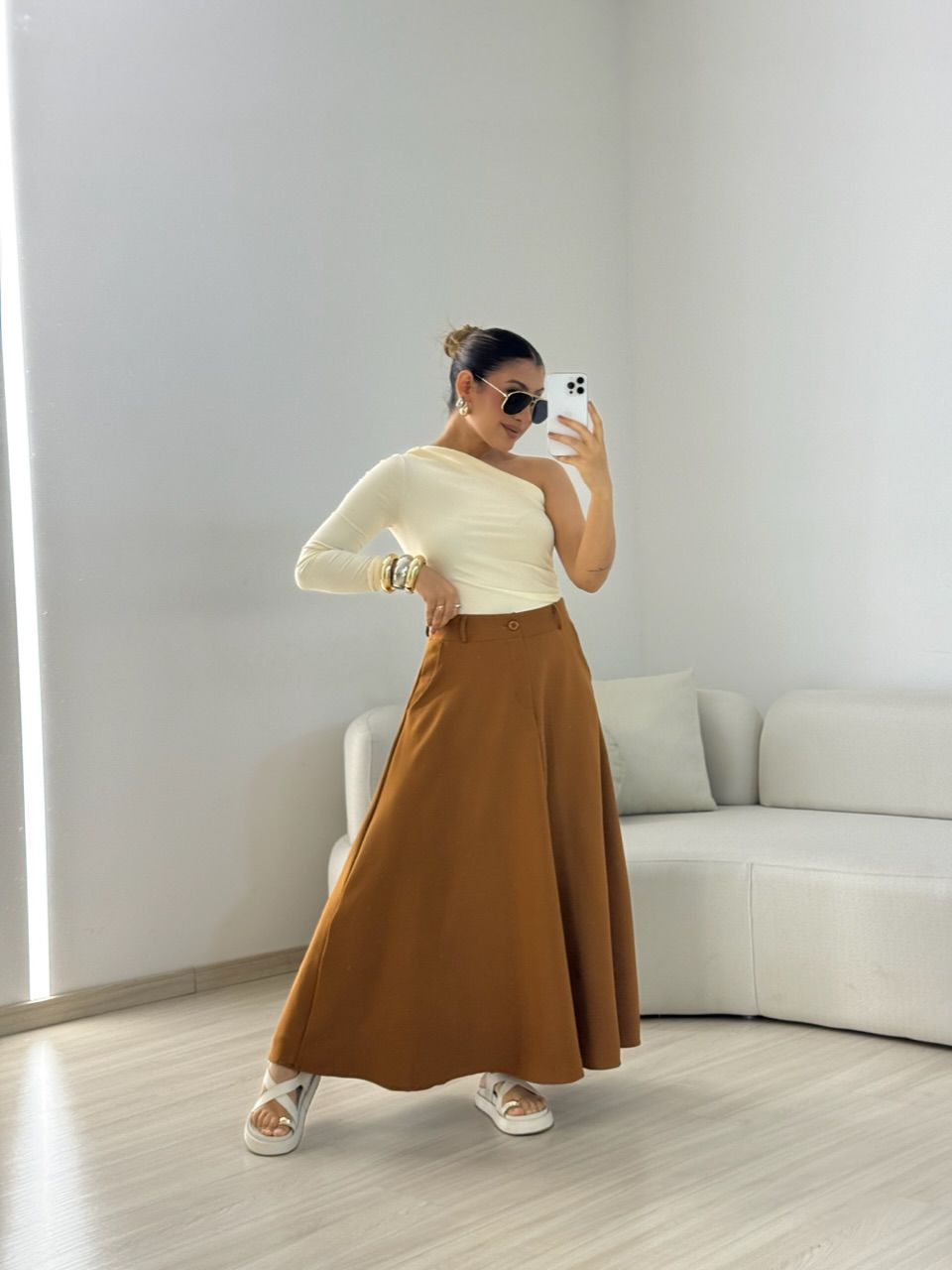 SAIA JADE LONGUETE Caramelo